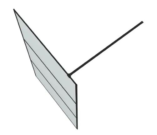 Dušas Siena, 115X195 Cm, Matēts Esg Stikls, Melna Vidaxl