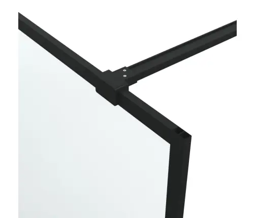 Dušas Siena, 115X195 Cm, Matēts Esg Stikls, Melna Vidaxl