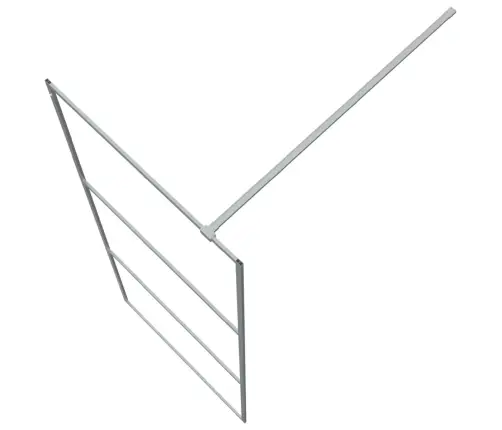 Dušas Siena, 80X195 Cm, Caurspīdīgs Esg Stikls, Sudrabaina Vidaxl