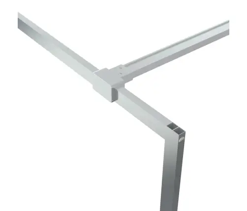 Dušo Sienelė, Sidabrinė, 100X195cm Esg Stiklas, Skaidri