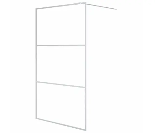 Dušas Siena, 115X195 Cm, Caurspīdīgs Esg Stikls, Sudrabaina Vidaxl