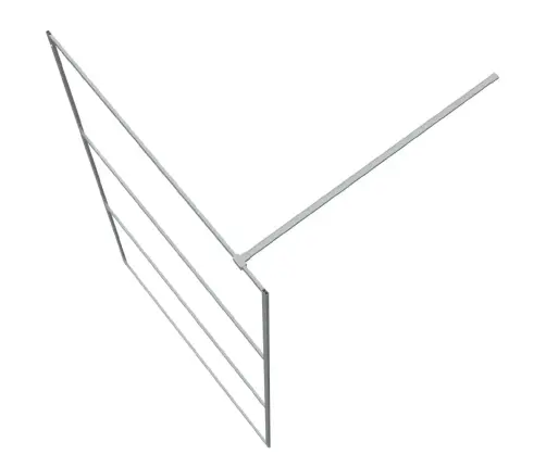 Dušas Siena, 115X195 Cm, Caurspīdīgs Esg Stikls, Sudrabaina Vidaxl