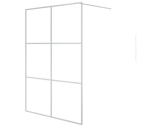 Dušas Siena, 140X195 Cm, Caurspīdīgs Esg Stikls, Sudrabaina Vidaxl