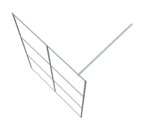 Dušas Siena, 140X195 Cm, Caurspīdīgs Esg Stikls, Sudrabaina Vidaxl