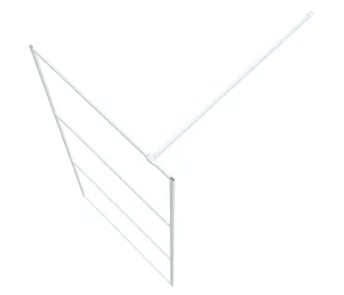 Dušo Sienelė, Baltos Spalvos, 90X195cm Skaidrus Esg Stiklas