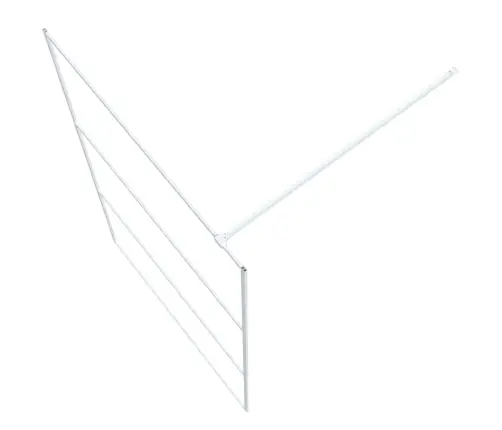 Dušas Siena, 115X195 Cm, Caurspīdīgs Esg Stikls, Balta Vidaxl