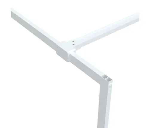 Dušas Siena, 115X195 Cm, Caurspīdīgs Esg Stikls, Balta Vidaxl