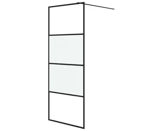 Dušo Sienelė, Juoda, 80X195cm Esg Stiklas, Pusiau Matinė