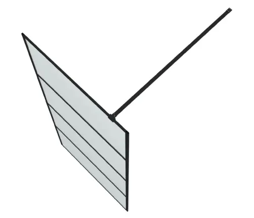 Dušinurga Sein, Must, 90 X 195 cm Matt Esg-Klaas