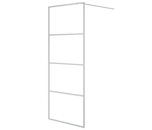 Dušo Sienelė, Sidabrinė, 80X195cm Esg Stiklas, Skaidri