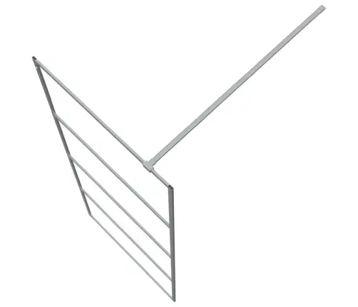 Dušo Sienelė, Sidabrinė, 80X195cm Esg Stiklas, Skaidri