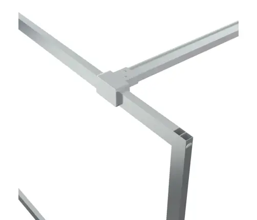 Dušo Sienelė, Sidabrinė, 80X195cm Esg Stiklas, Skaidri