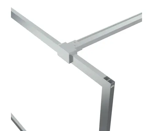 Dušo Sienelė, Sidabrinė, 90X195cm Esg Stiklas, Skaidri