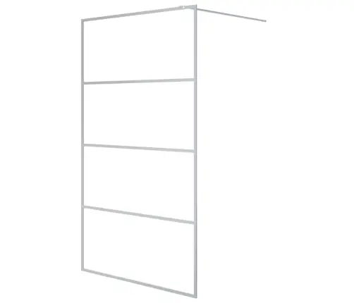 Dušo Sienelė, Sidabrinė, 115X195cm Esg Stiklas, Skaidri