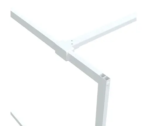 Dušas Siena, Caurspīdīgs Esg Stikls, 80X195 Cm, Balta Vidaxl