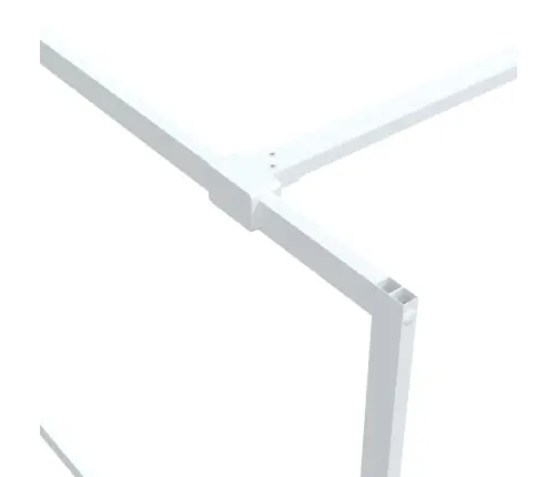 Dušas Siena, 90X195 Cm, Caurspīdīgs Esg Stikls, Balta Vidaxl