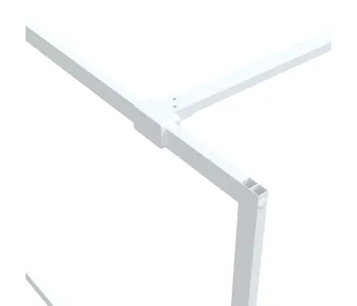 Dušas Siena, 100X195 Cm, Caurspīdīgs Esg Stikls, Balta Vidaxl