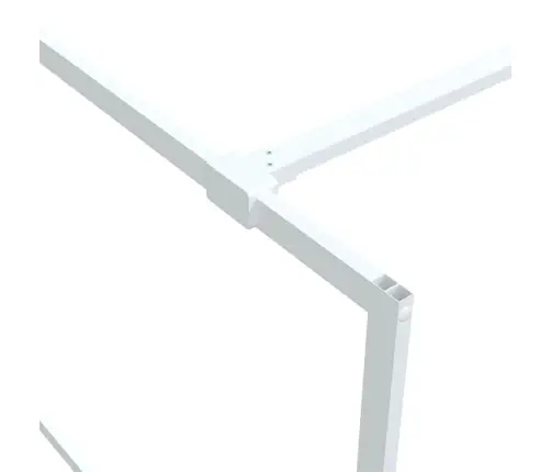 Dušas Siena, 115X195 Cm, Caurspīdīgs Esg Stikls, Balta Vidaxl