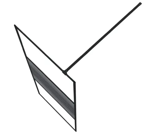 Dušas Siena, Caurspīdīgs Esg Stikls, 80X195 Cm, Melna Vidaxl