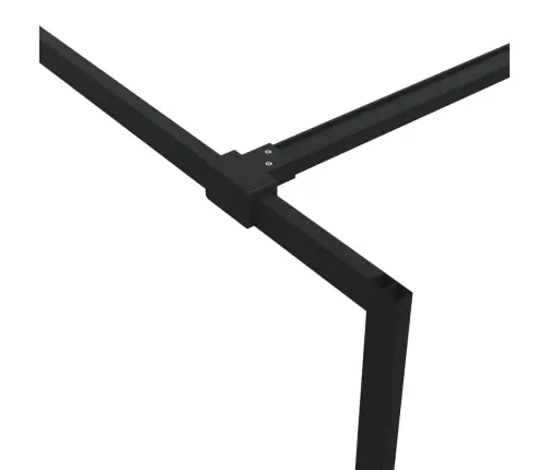 Dušas Siena, Caurspīdīgs Esg Stikls, 90X195 Cm, Melna Vidaxl