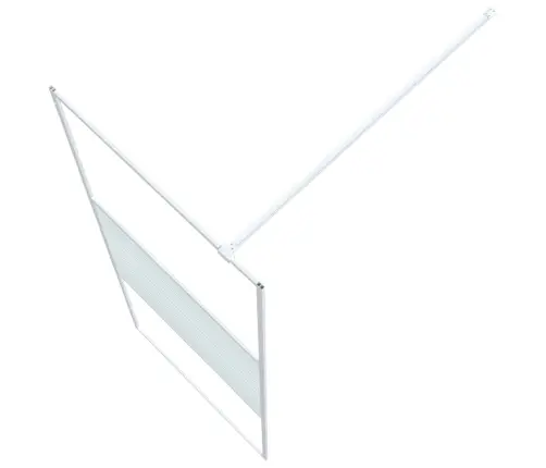 Dušinurga Sein, Valge, 80 X 195 cm Läbipaistev Esg-Klaas