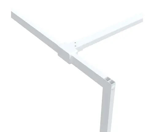 Dušas Siena, 140X195 Cm, Caurspīdīgs Esg Stikls, Balta Vidaxl