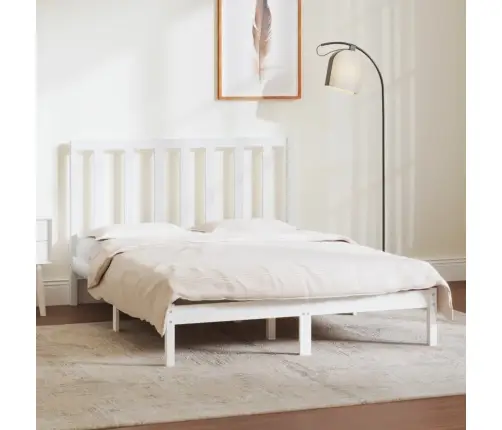 Lovos Rėmas Be Čiužinio, Balta, 140X190cm Pušies Masyvas