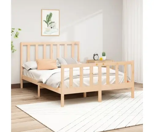 Voodiraam Ilma Madratsita, 140 X 190 cm Männipuit