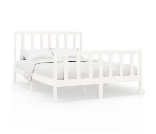 Lovos Rėmas Be Čiužinio, Baltas, 160X200cm Pušies Masyvas