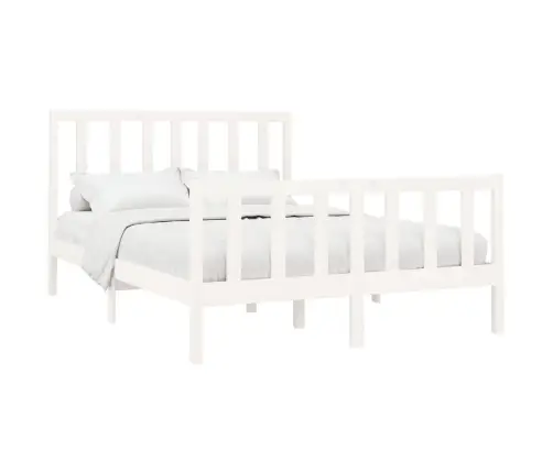 Lovos Rėmas Be Čiužinio, Baltas, 160X200cm Pušies Masyvas