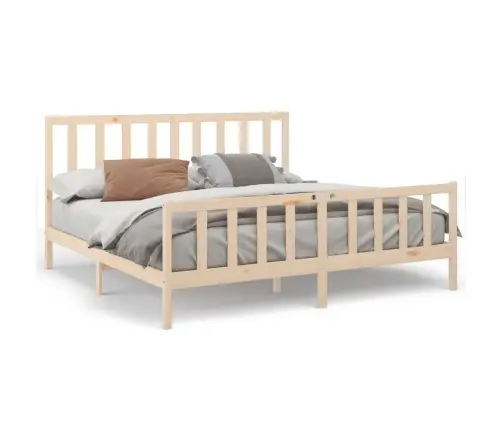 Gulta Bez Matrača, 200X200 Cm, Priedes Masīvkoks Vidaxl