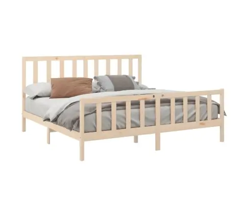 Gulta Bez Matrača, 200X200 Cm, Priedes Masīvkoks Vidaxl