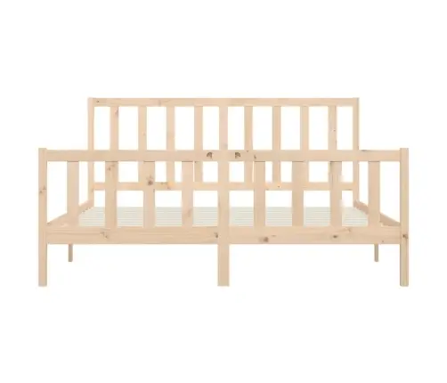 Voodiraam, Täispuit, 200 X 200 Cm