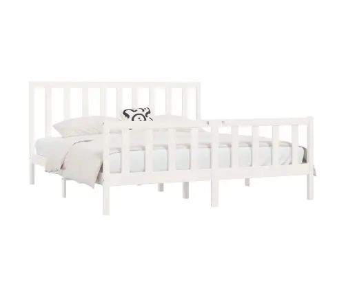 Lovos Rėmas, Baltos Spalvos, 200X200cm Medienos Masyvas