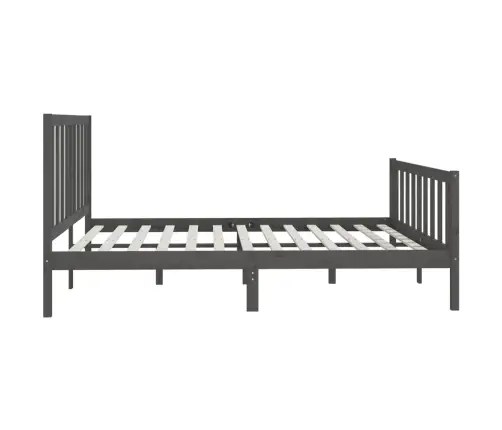 Voodiraam, Hall, Täispuit, 200 X 200 Cm