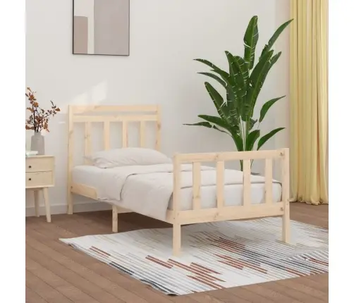 Gultas Rāmis, Priedes Masīvkoks, 100X200 Cm Vidaxl