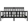 Gultas Rāmis, Melns, Priedes Masīvkoks, 200X200 Cm Vidaxl