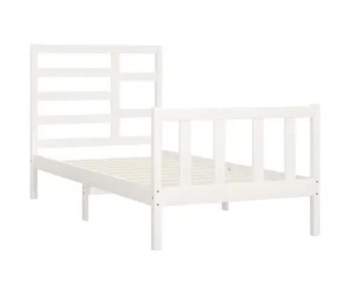 Voodiraam Ilma Madratsita, Valge, 90 X 200 cm Männipuit