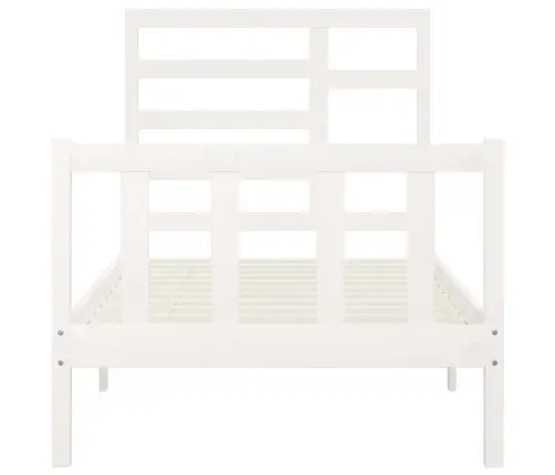 Voodiraam Ilma Madratsita, Valge, 90 X 200 cm Männipuit