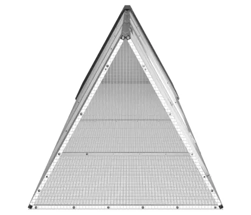 Küülikupuur, Antratsiit, 403,5X80,5X71 cm Tsingitud Teras