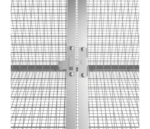 Trušu Būris, Pelēks, 302,5X80,5X71 Cm, Cinkots Tērauds Vidaxl