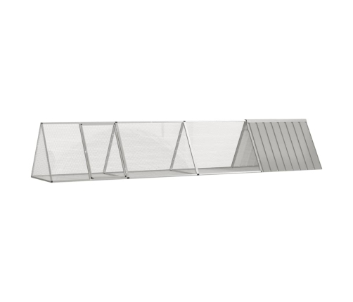 Triušių Narvas, Pilkas, 403,5X80,5X71cm Galvanizuotas Plienas
