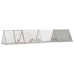 Triušių Narvas, Pilkas, 403,5X80,5X71cm Galvanizuotas Plienas