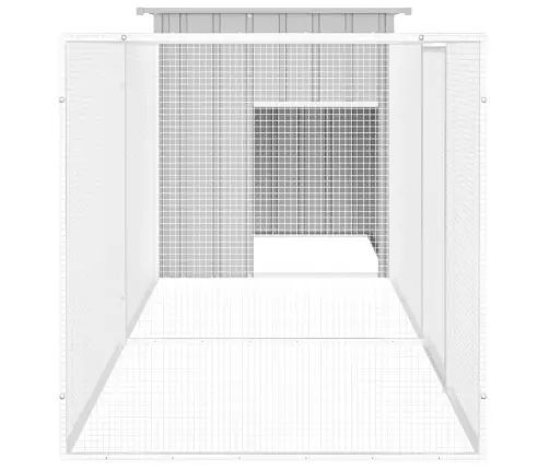 Vistu Būris, Pelēks, 300X91X100 Cm, Cinkots Tērauds Vidaxl