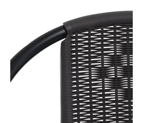 Dārza Krēsli, 4 Gab., Plastmasas Rotangpalma, Tērauds, 110 Kg Vidaxl