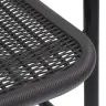 Dārza Krēsli, 4 Gab., Plastmasas Rotangpalma, Tērauds, 110 Kg Vidaxl