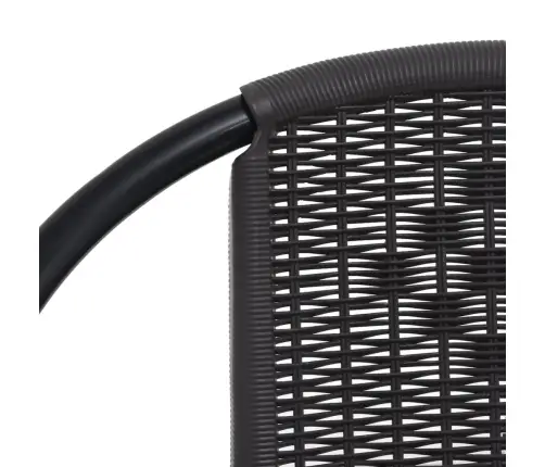 Dārza Krēsli, 6 Gab., Plastmasas Rotangpalma, Tērauds, 110 Kg Vidaxl