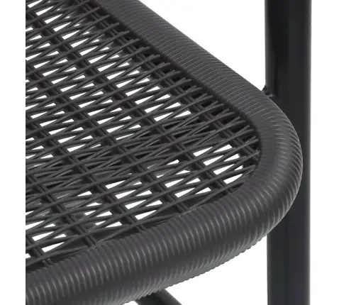 Dārza Krēsli, 8 Gab., Plastmasas Rotangpalma, Tērauds, 110 Kg Vidaxl