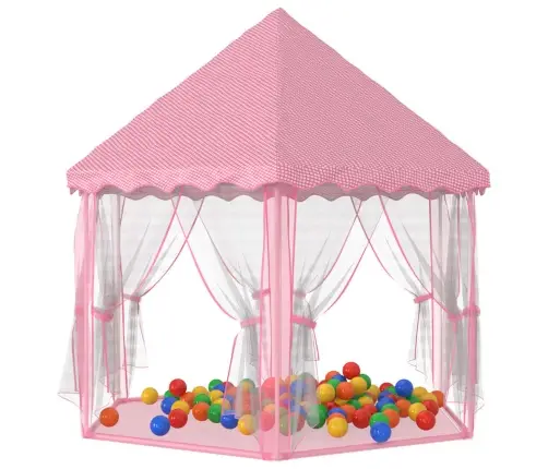 Printsessi Mängutelk, 250 Palli, Roosa, 133 X 140 Cm