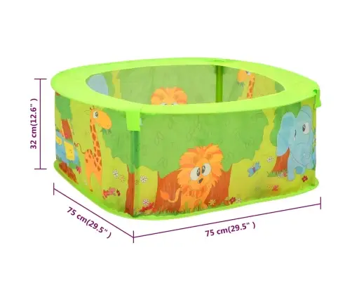 Bumbu Baseins Ar 300 Bumbiņām, 75X75X32 Cm Vidaxl